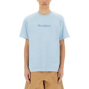 JW ANDERSON Embroidered Logo T-Shirt Men AZURE T-Shirts